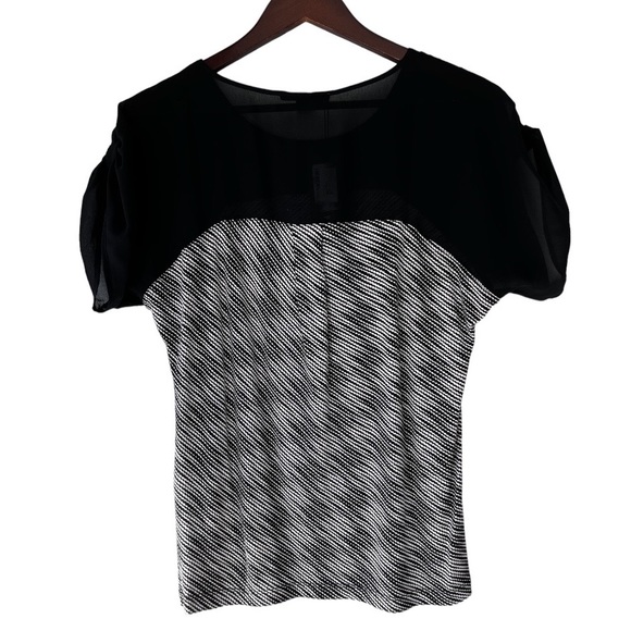 NEW WITH TAG Armani Exchange Crepe Yoke Blouse - Picture 5 of 8